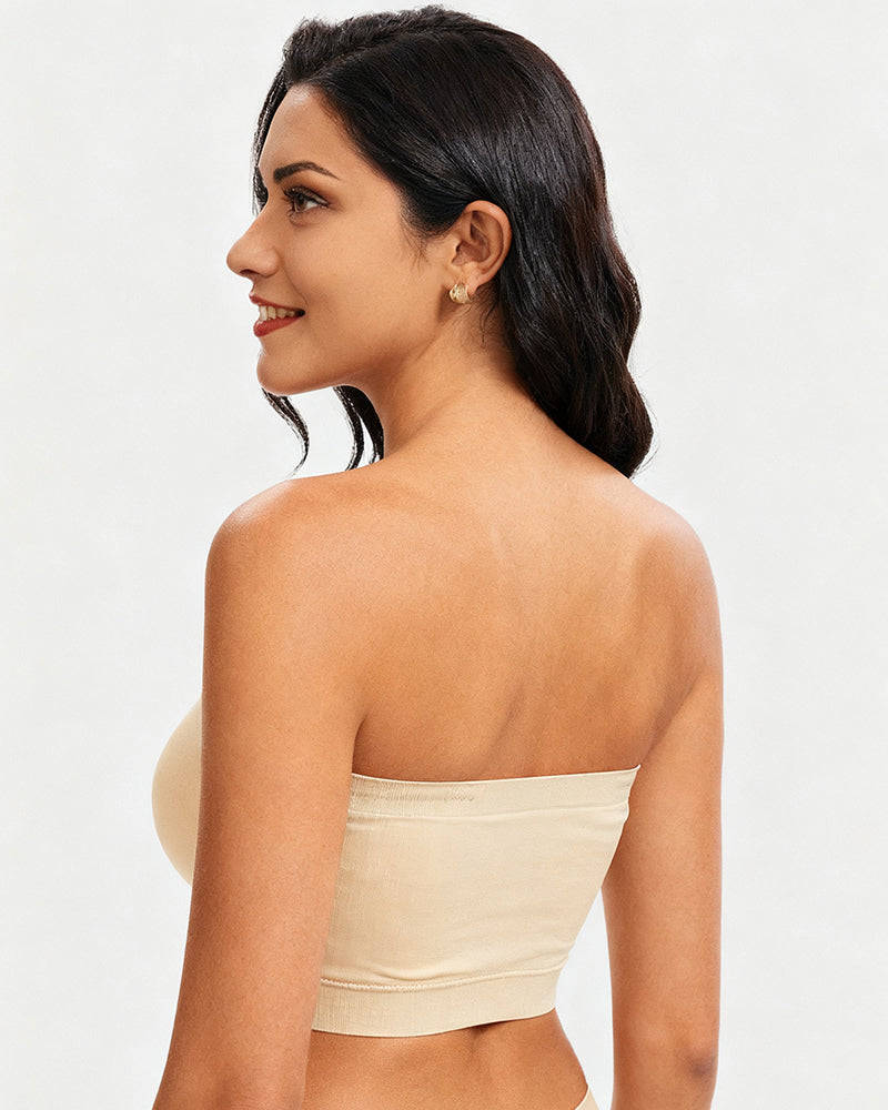Full-Coverage Seamless Bandeau Bra