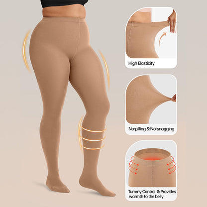 BOGO Sheer Fleece Lined Leggings – Ultra-Warm, High-Waisted Winter Tights