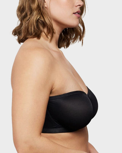 Mesh Strapless Underwire Bra Natural Lift