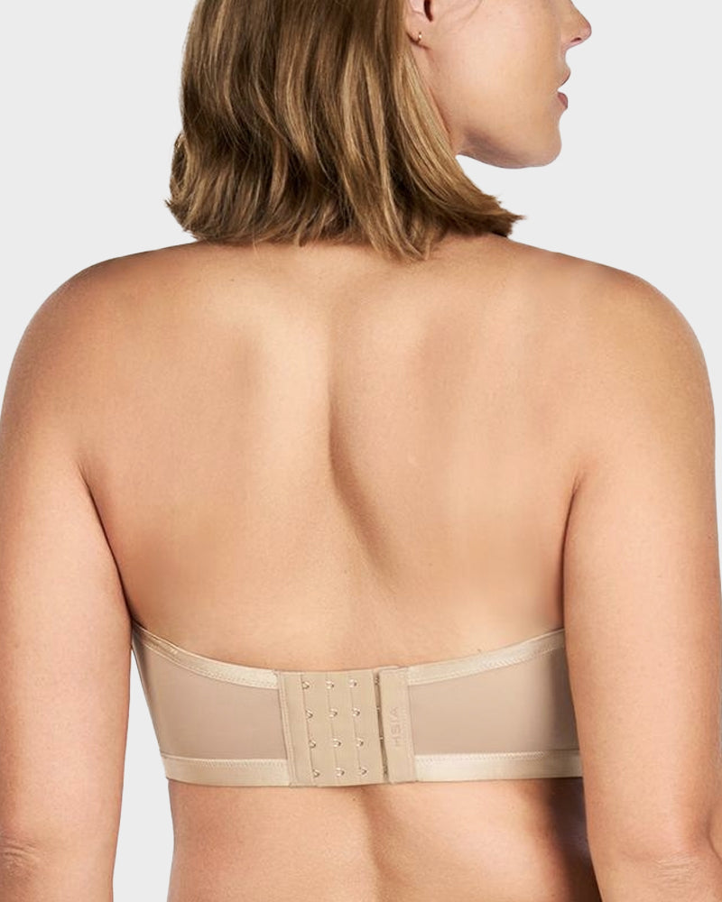 Mesh Strapless Underwire Bra Natural Lift