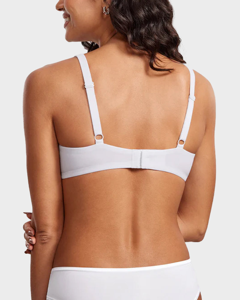 Underwire Support Seamless Unlined Balconette Bra 2.0