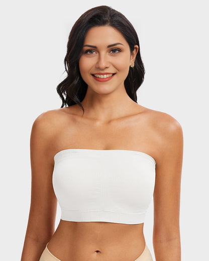 Full-Coverage Seamless Bandeau Bra