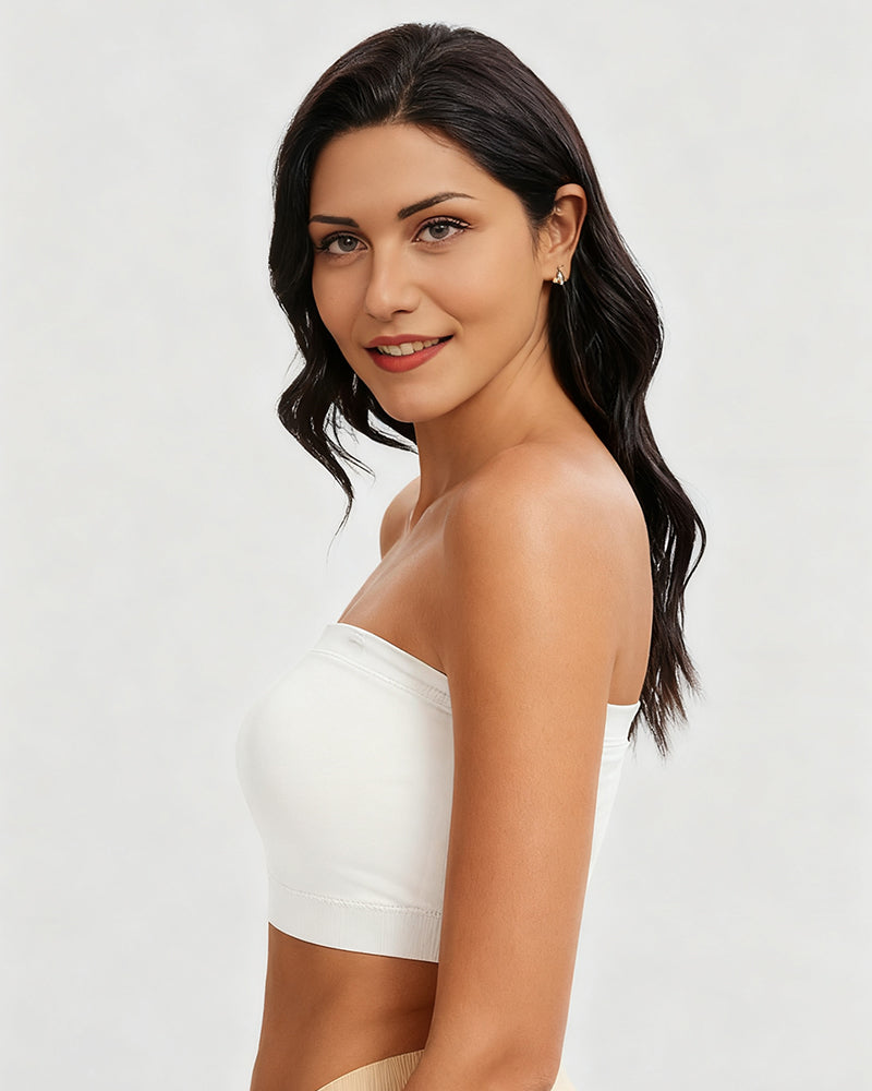 Full-Coverage Seamless Bandeau Bra