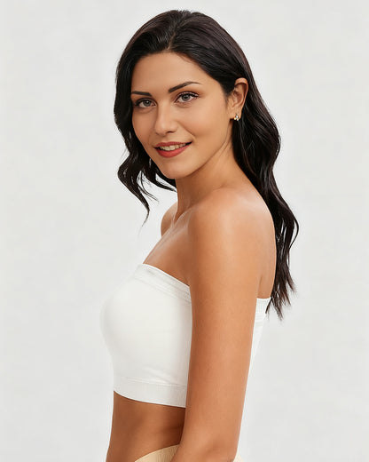 Full-Coverage Seamless Bandeau Bra
