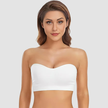 Non-Slip Bandeau Seamless Wireless Strapless Bra