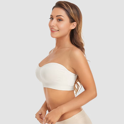 Non-Slip Bandeau Seamless Wireless Strapless Bra