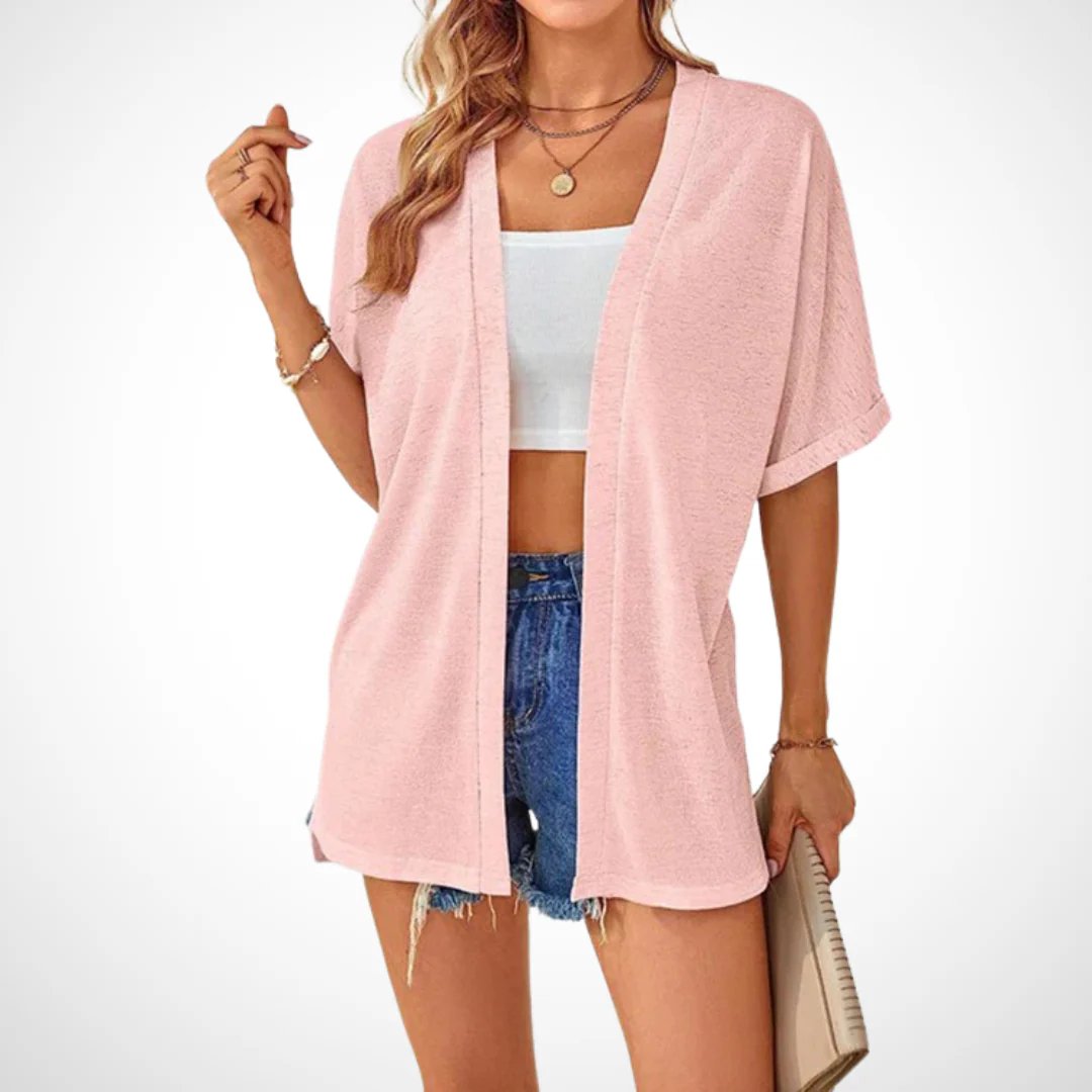 Stylish Flowy Short Sleeve Cardigan