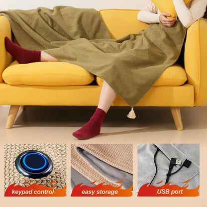 ❄️Heated Wearable Blanket – Stay Warm at Your Desk Without Bulky Layers 🔥
