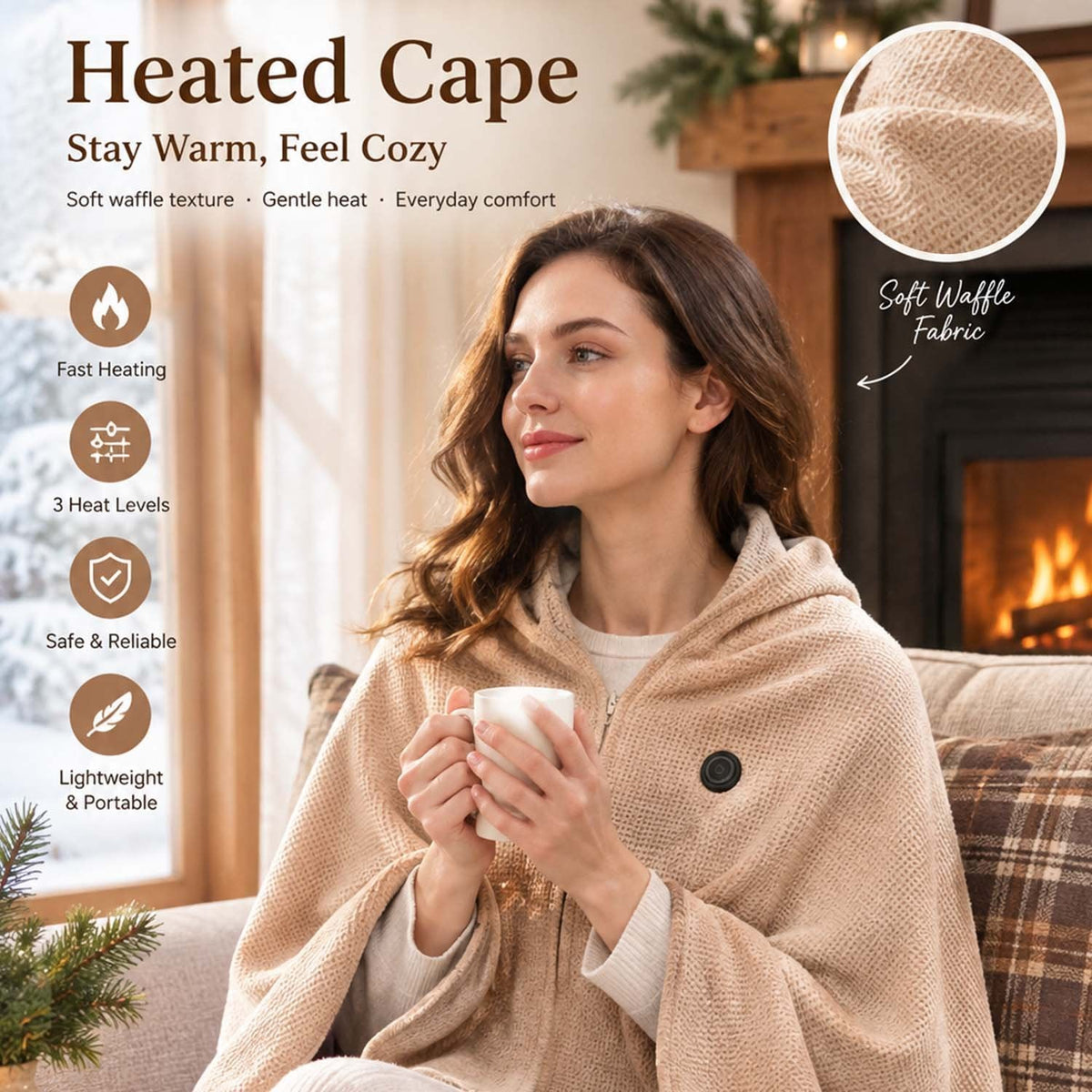 ❄️Heated Wearable Blanket – Stay Warm at Your Desk Without Bulky Layers 🔥