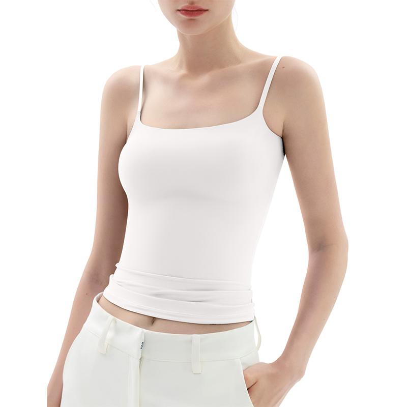 Minimalist Slim Tank Top – Square Neck & Adjustable Straps