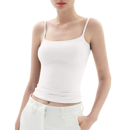 Minimalist Slim Tank Top – Square Neck & Adjustable Straps