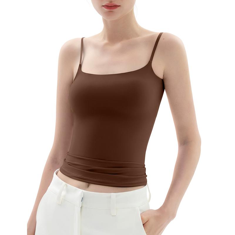 Minimalist Slim Tank Top – Square Neck & Adjustable Straps