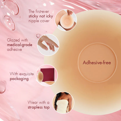 🏆#1 Bestselling🏆 ---- Sticky not icky! Seamless Nipple Covers