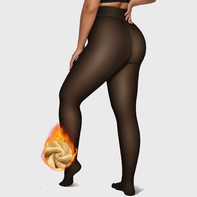 BOGO Sheer Fleece Lined Leggings – Ultra-Warm, High-Waisted Winter Tights
