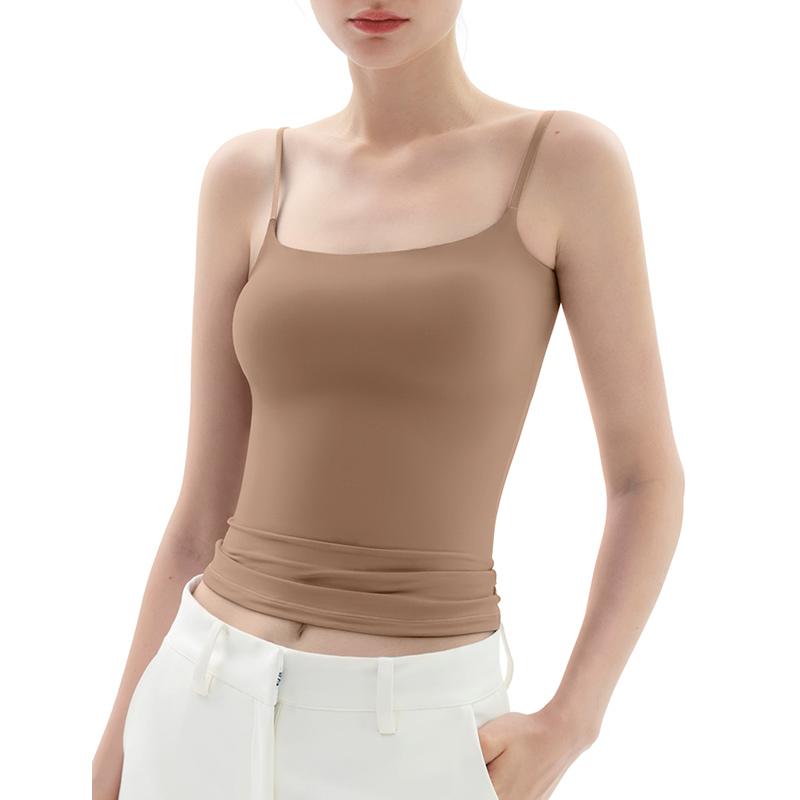 Minimalist Slim Tank Top – Square Neck & Adjustable Straps