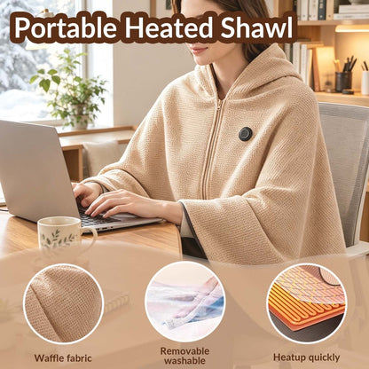 ❄️Heated Wearable Blanket – Stay Warm at Your Desk Without Bulky Layers 🔥