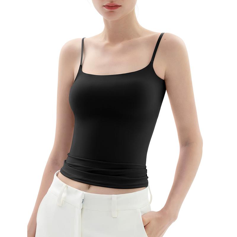 Minimalist Slim Tank Top – Square Neck & Adjustable Straps