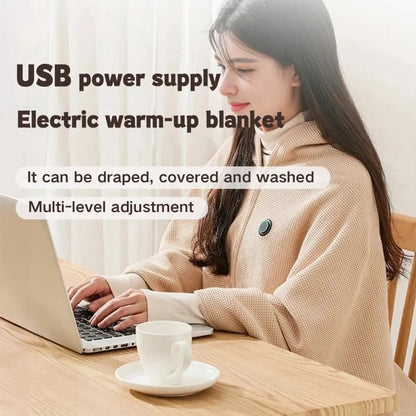❄️Heated Wearable Blanket – Stay Warm at Your Desk Without Bulky Layers 🔥
