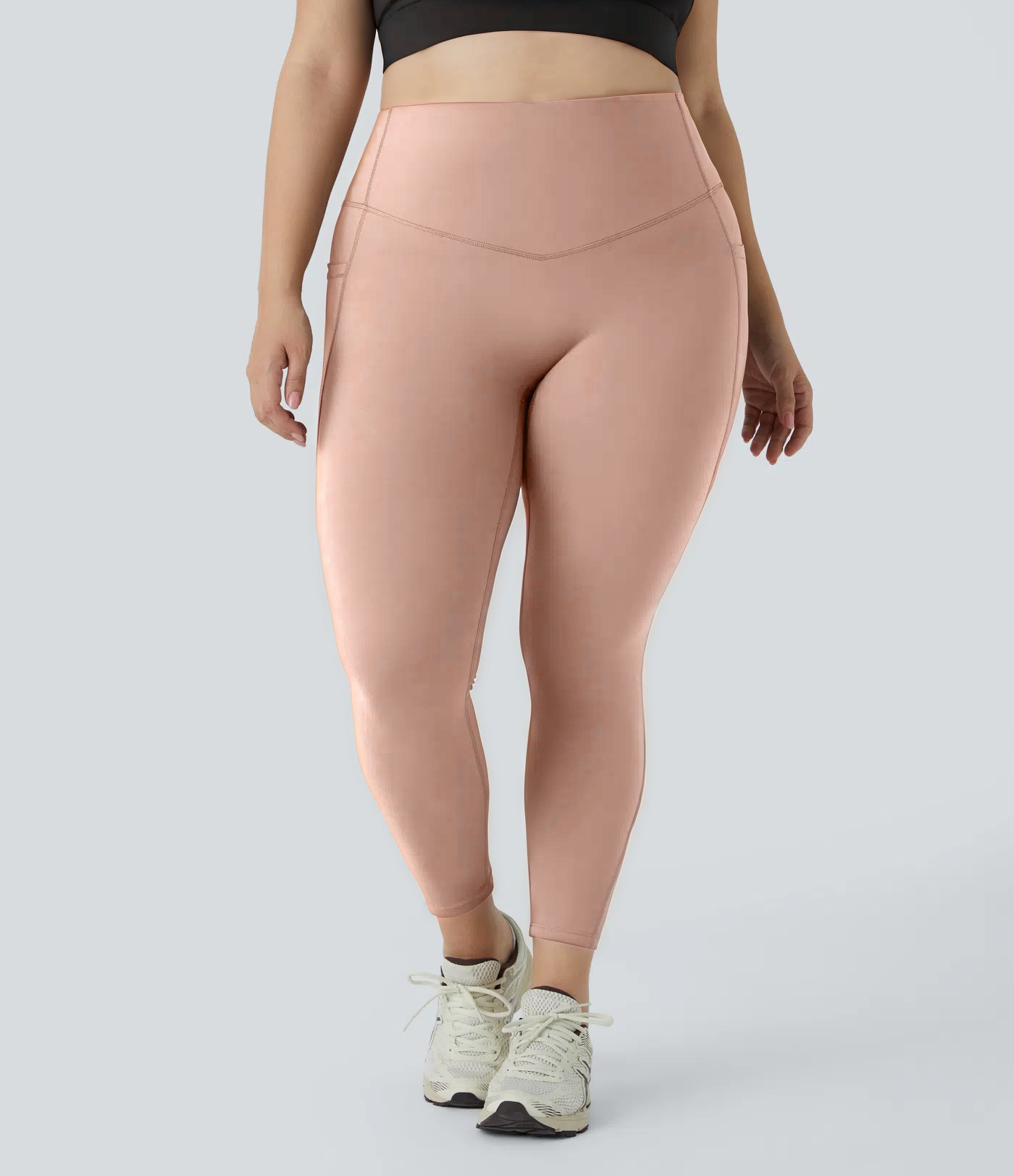 High Waisted Tummy Control Shaping Training Leggings Plus size 2.0