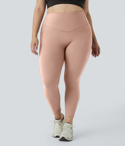 High Waisted Tummy Control Shaping Training Leggings Plus size 2.0