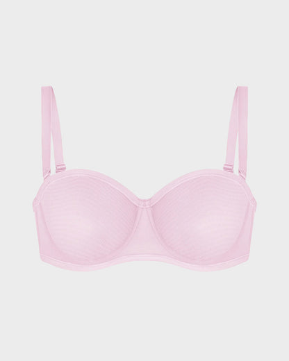 Mesh Strapless Underwire Bra Natural Lift
