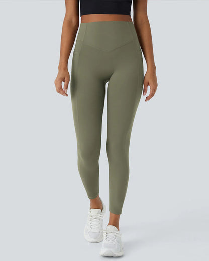 High Waisted Tummy Control Shaping Training Leggings (2 Pack)