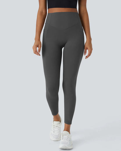 High Waisted Tummy Control Shaping Training Leggings (2 Pack)